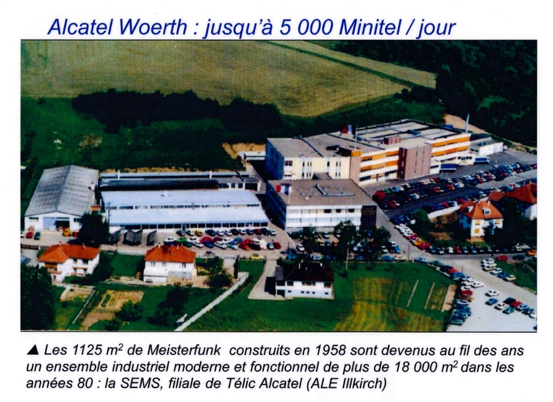 Le site de production d'Alcatel à WOERTH en Alsace